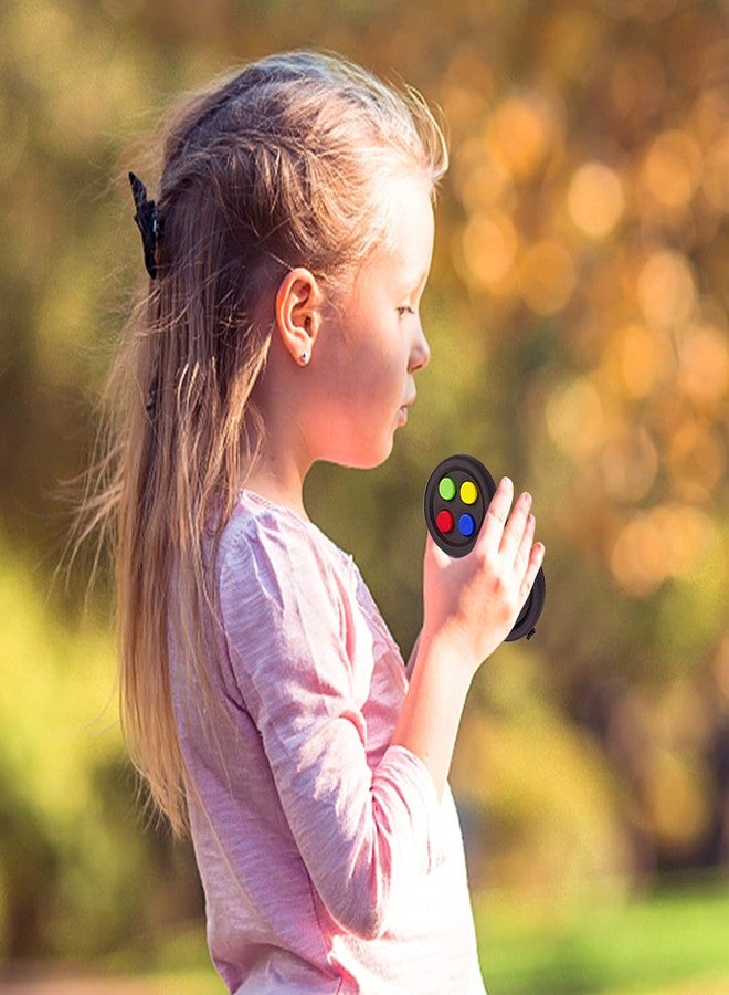 UOOEFUN Mini Fidget Button Controller Pad Toys for Kid Adults with Anxiety and Autism (Black & Mix) - Image 5